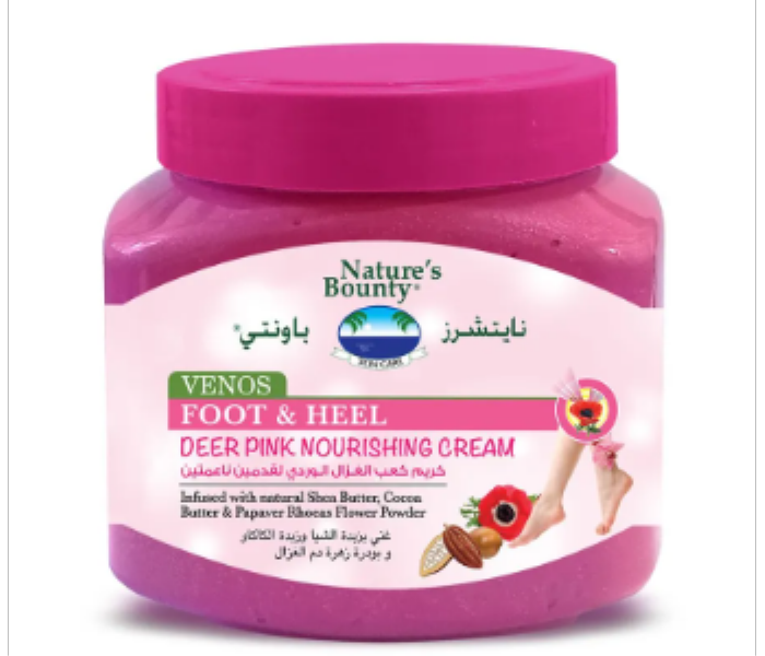 Natures Bounty Venos Foot Heel Cream Deer Pinky 300 Ml - Zoom Image