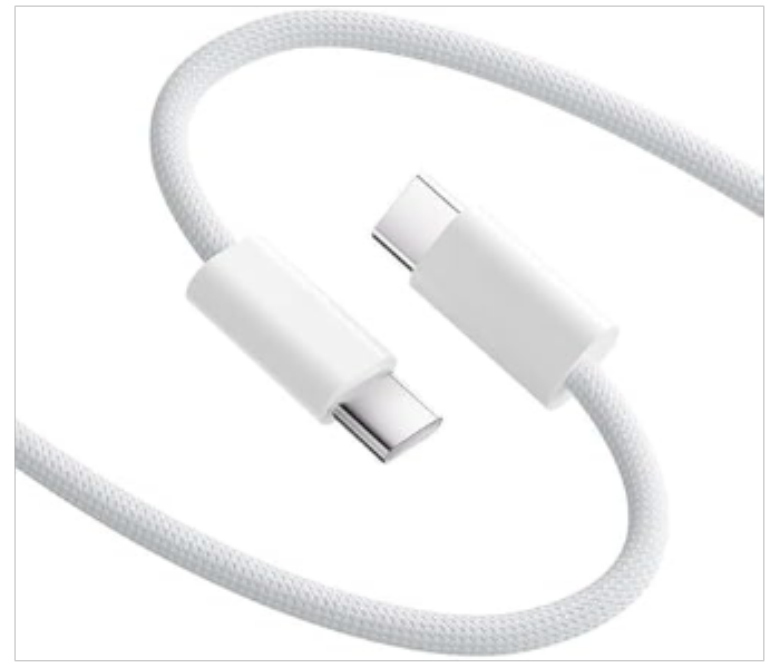 Apple MQKJ3ZE 1m USB C to 60W Charge Cable White - Zoom Image 1