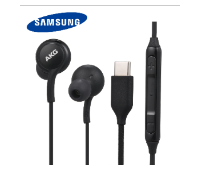 Samsung Stereo In Ear Earphones Type C EO IC100 Black - Zoom Image 1