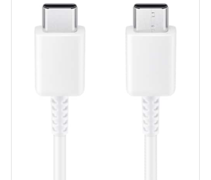 Samsung USB C To C Cable 1mtr White color EP DN975 - Zoom Image 1