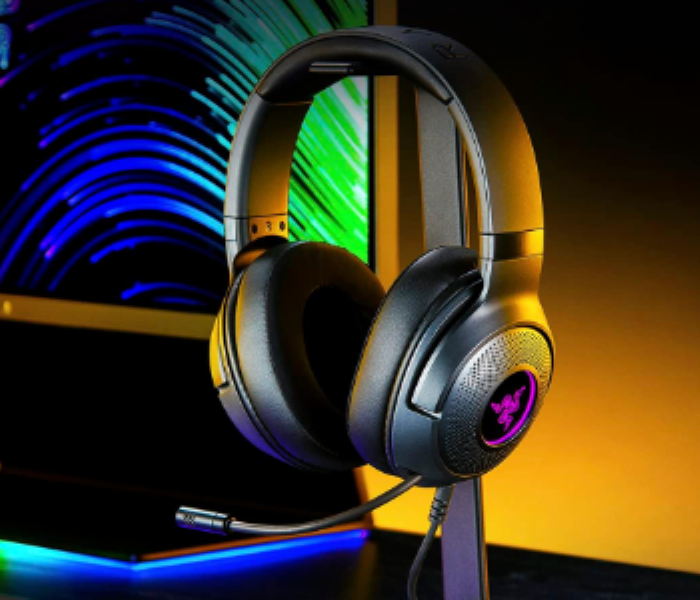 Razer Kraken V3 X Wired USB Gaming Headset Lightweight Build Triforce 40mm Drivers - Zoom Image 2