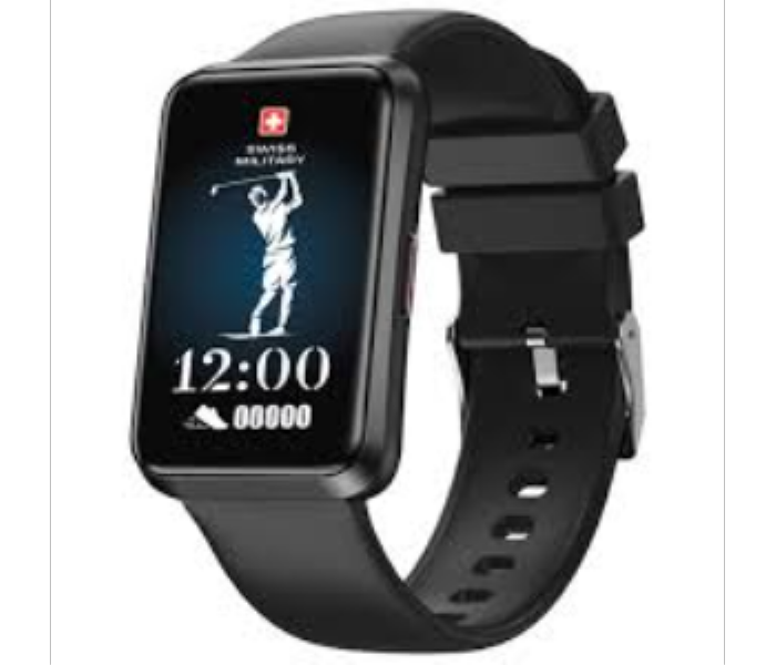 Swiss Military Rhine Smart Band Black Frame Black Silicon Strap - Zoom Image