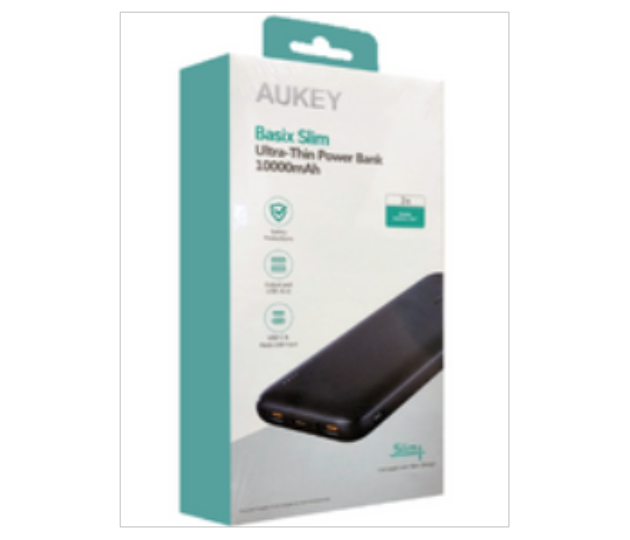 Aukey Slim Ultra Thin USB C power Bank 10000mAh - Zoom Image 2