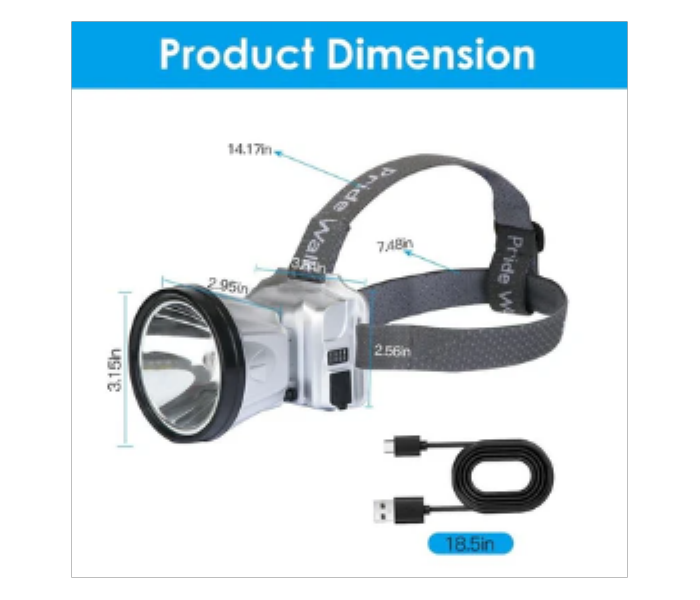 Multifunctional rechargeable bright Headlight - Zoom Image 5