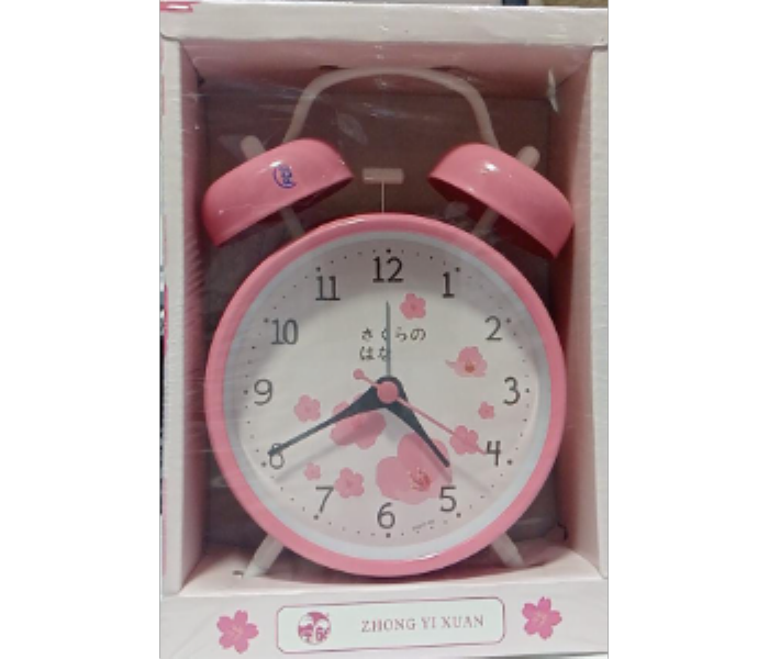 Zhong Yi Xuan SA011RK Twin Bell Alarm Clock Loud Bell Pink - Zoom Image