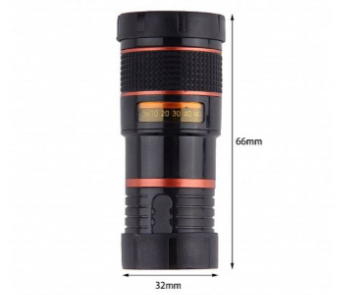 Universal 8 18x Zoom Optical Telescope Lens For Smartphones Black Refurbished SC002 - Zoom Image