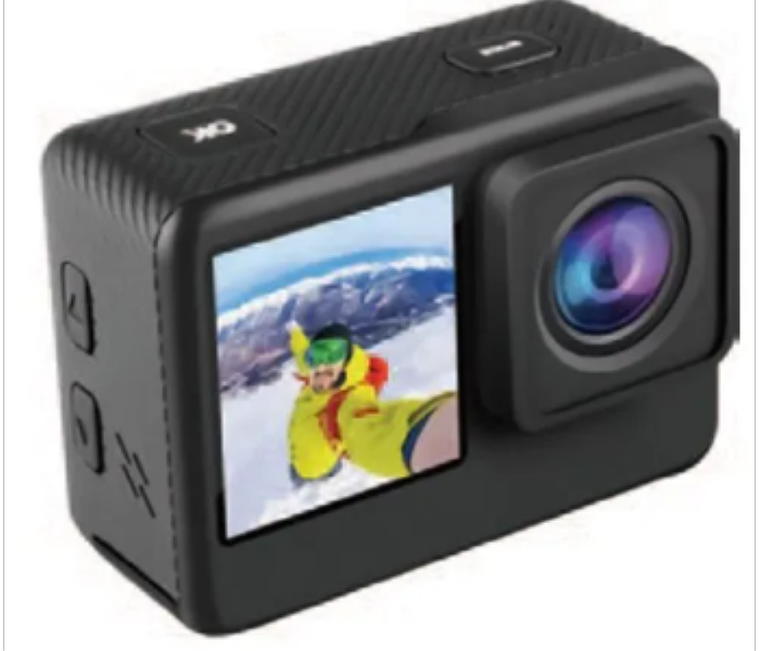 Porodo  Fully Waterproof UHD Action Camera Dual Display With Video Stabilisation - Zoom Image 1