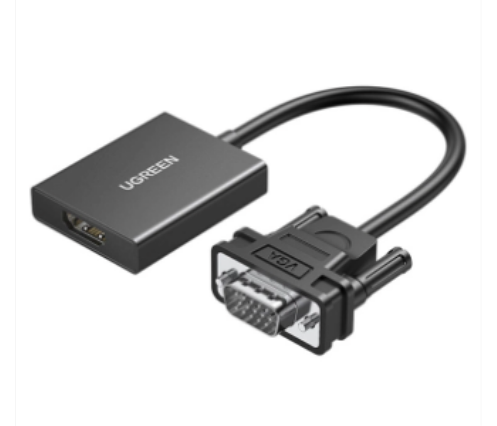 Amztor Ugreen High Definition VGA to HDMI Adapter CM513 for Seamless Connectivity - Zoom Image