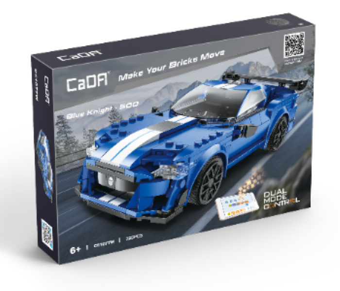 Programming Remote Control Sports Racing Car Blue Knight 500 Model - Zoom Image 2