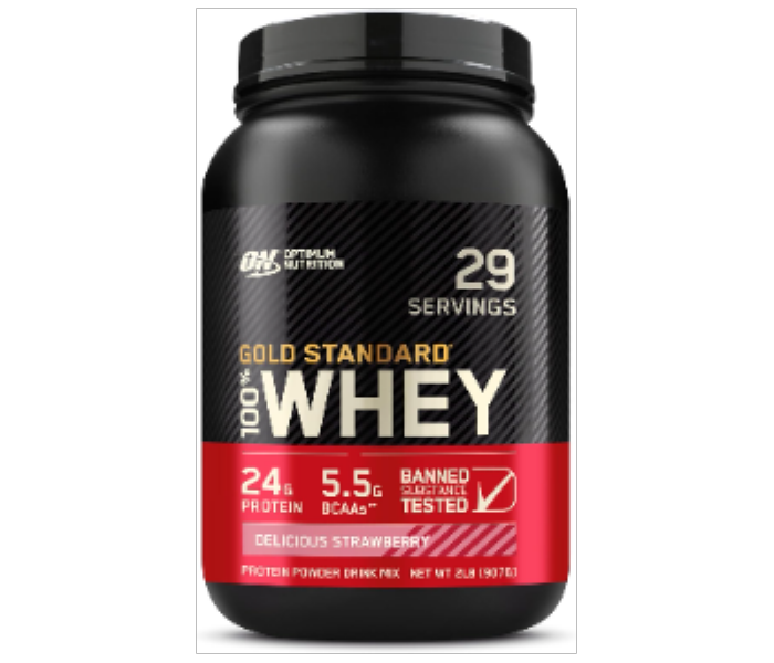 Optimum Nutrition Gold Standard Whey 2 lbs Delicious Strawberry - Zoom Image