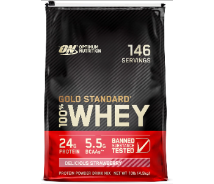 Optimum Nutrition Gold Standard Whey 10lbs Delicious Strawberry - Zoom Image