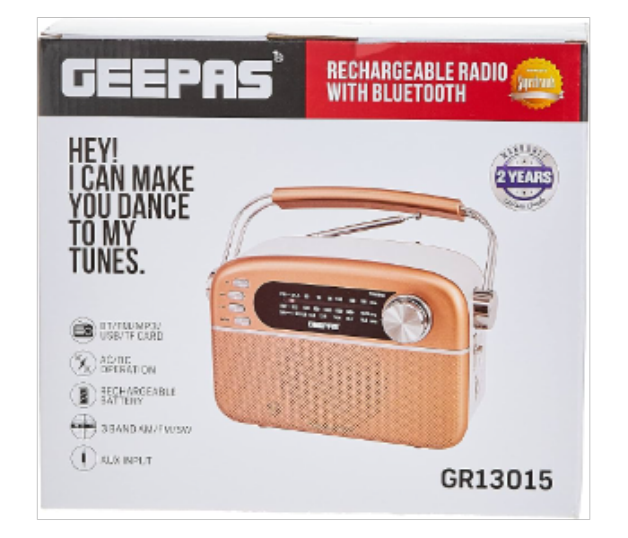 Geepas Rechargeable Radio with Bluetooth GR13015 - Zoom Image 2