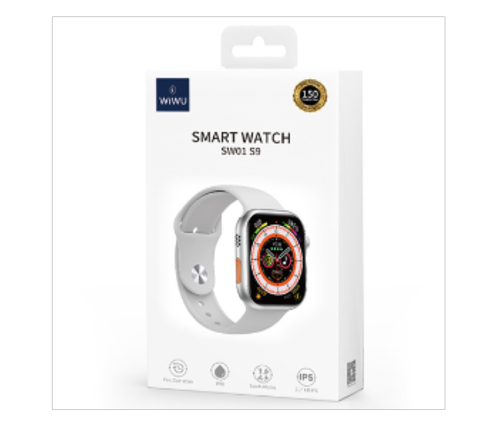 WiWU SW01 S9 Brand New Sports Smart Watch Silver - Zoom Image 2