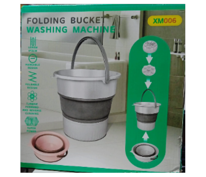 Folding Bucket Washing Machine Color Pink XM600 - Zoom Image 2