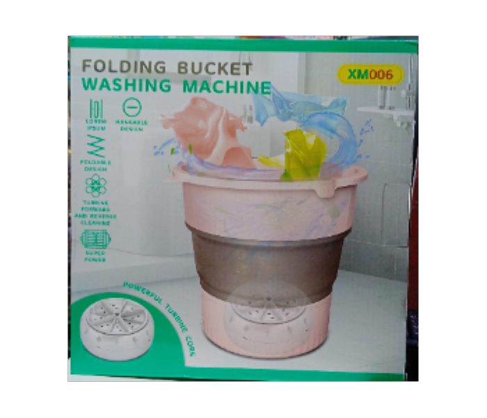 Folding Bucket Washing Machine Color Pink XM600 - Zoom Image 1