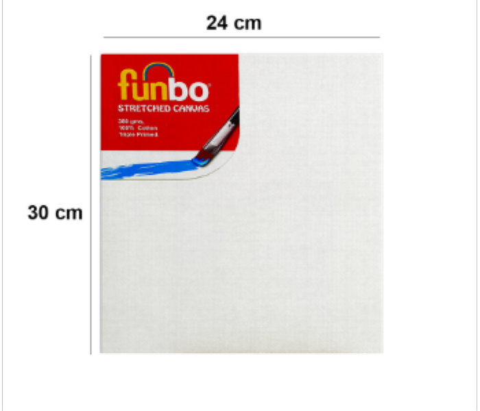 Triple Primed Stretched Canvas 24x30 cm funbo Cotton - Zoom Image 1