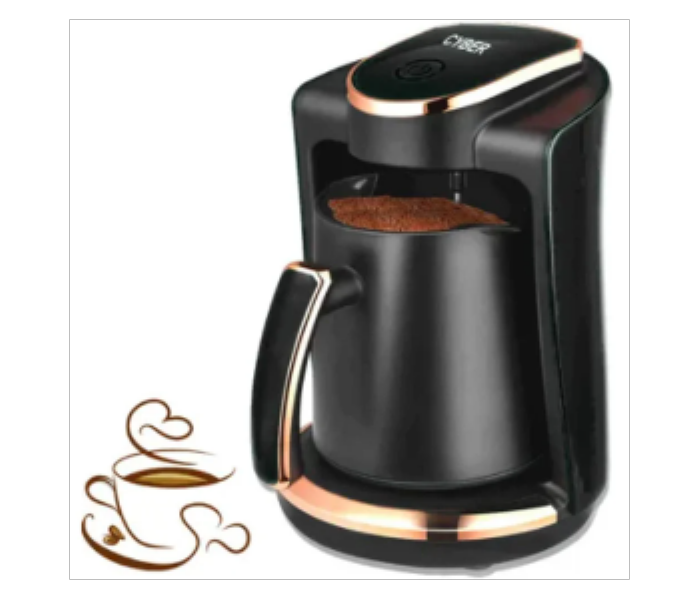 Cyber CYTM8321 Turkish Coffee Maker 250 ml Black and Gold - Zoom Image 1