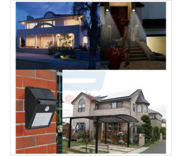 Solar Power PIR Motion Sensor LED Garden Light Outdoor Pathway Sense Solar Lamp Wall light - Zoom Image 2