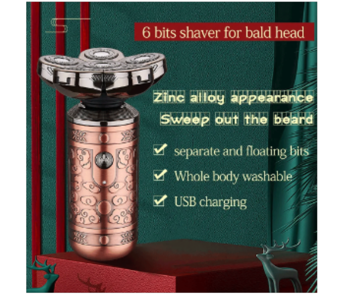 Grooming Kit 6 in 1 Five Head Beard Hair Razor for Men Cordless Rechargeable Electric Shaver - Zoom Image 3