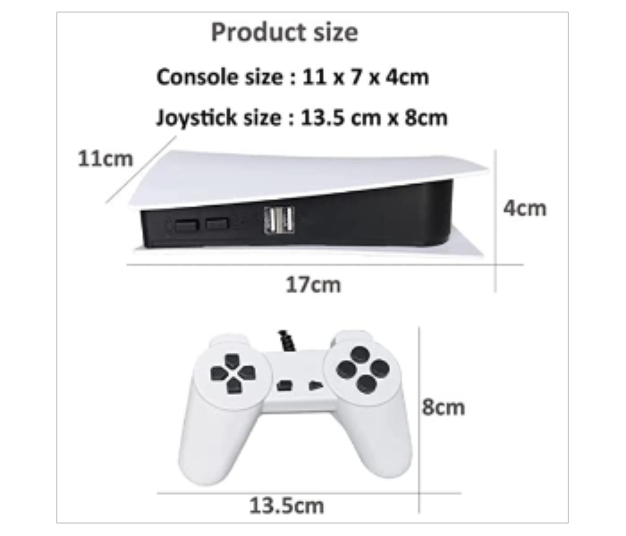 Game Station 5 USB Wired Video Game Console With 300 Classic Games 8 Bit GS5 TV Console - Zoom Image 3