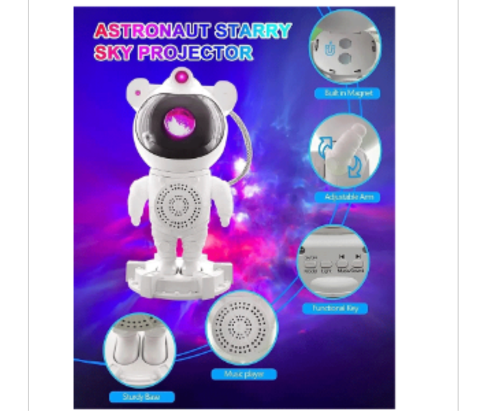 Star Night Light Projector  Music Bluetooth Speaker  Spaceman Astronaut Galaxy - Zoom Image 2