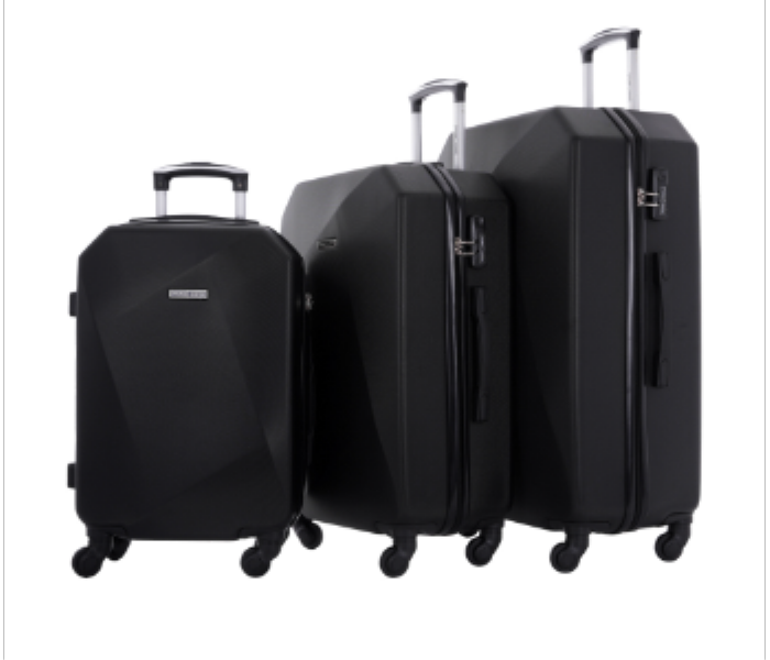 PARAJOHN PJTR3021B 3 PCS ABS TROLLEY BLACK - Zoom Image