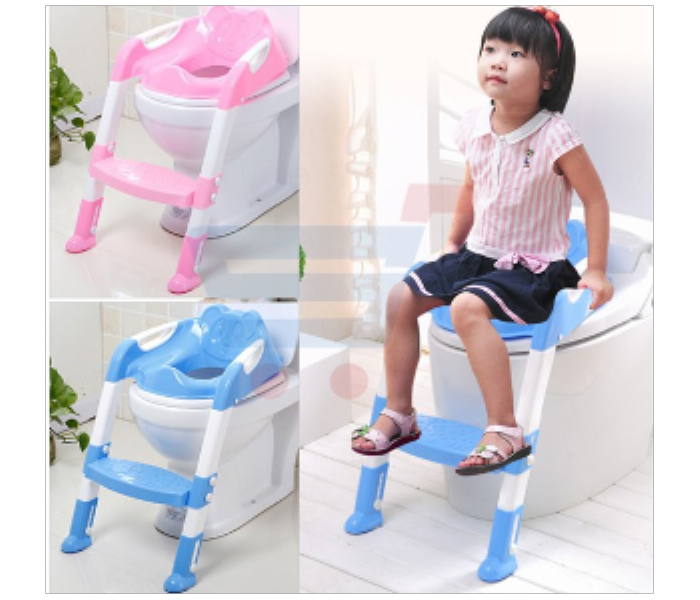 Froggie Children Toilet Ladder  BY 427 White Blue - Zoom Image 2