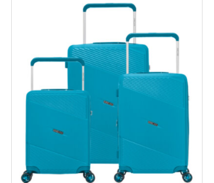 Para John PJTR3212L 3 Pcs ABS Trolley With Wide Handle Blue - Zoom Image 1