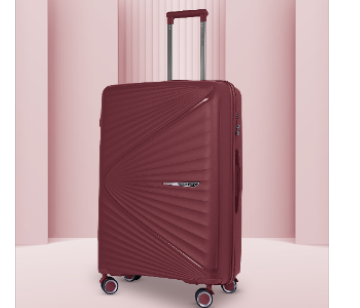 Para John PJTR3194U 3 Pcs PP Trolley Set Burgundy - Zoom Image 2