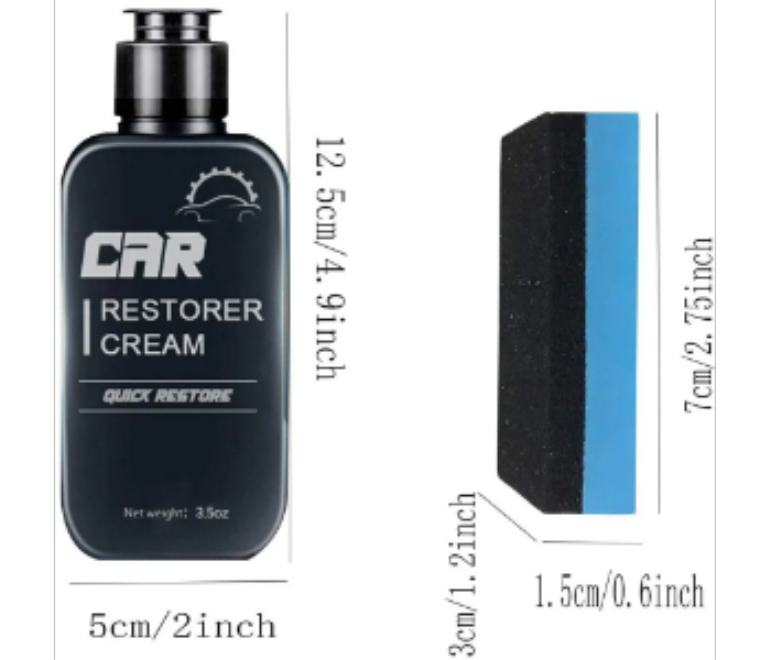 Car Restorer Cream Auto Leather and Plastic Refurbishment Paste 60ml - Zoom Image 2