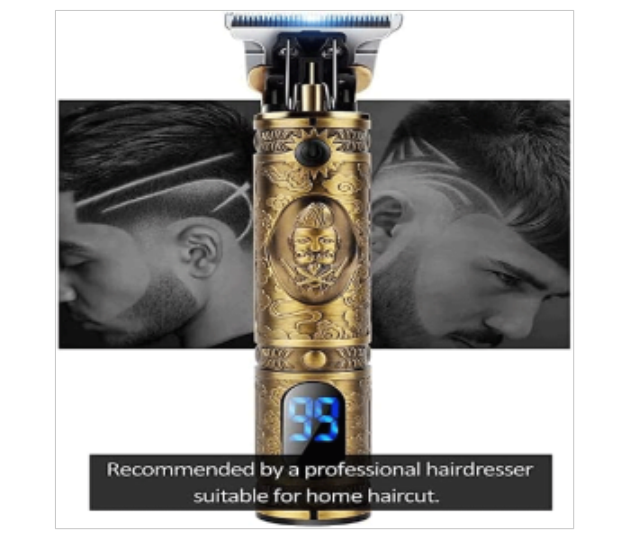 Professional Vintage Beard Trimmer and Hair Clipper with LCD Screen USB Charging - Zoom Image 3