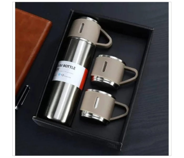 Thermos flask Coffee Thermos flask Portable Hot or Cold Water Bottle With 2 Cups Set Color Assorted - Zoom Image 2