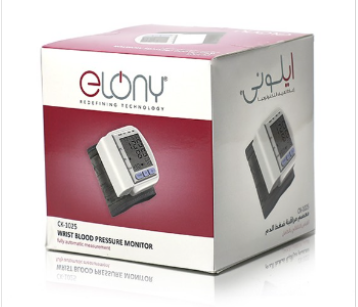 Elony Automatic Digital LED Monitor Display Wrist Blood Pressure Meter  CK 120S - Zoom Image 3