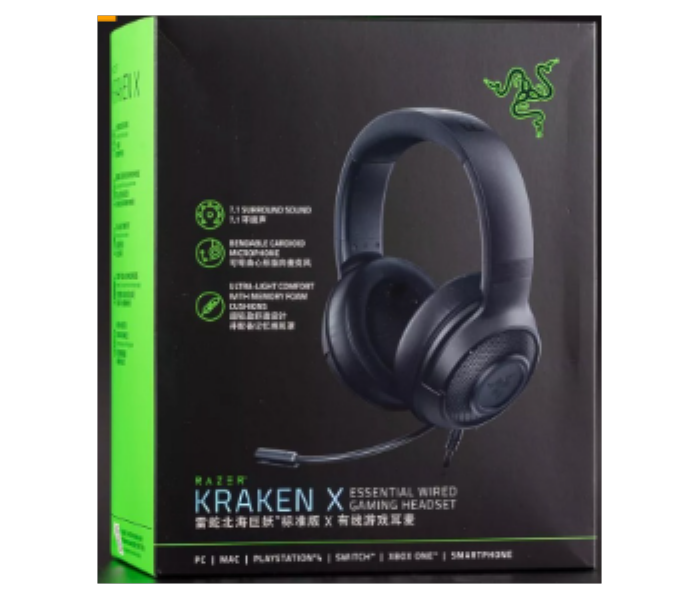 Razer Kraken X Essential Gaming Wired Gaming Headset 7.1 Surround - Zoom Image 2