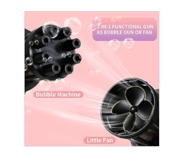 Multifunctional Bubble Gun And Small Fan  Assorted Color - Zoom Image 4