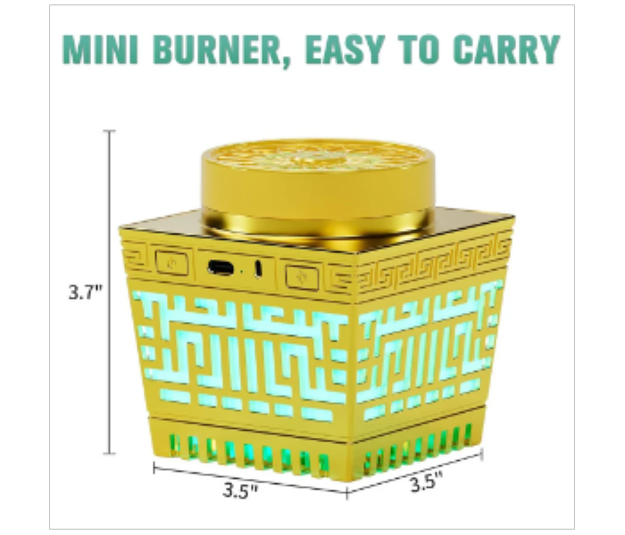 Quran Speaker   Mini Incense Burner Bakhoor Remote Control with 114 Quran Chapters - Zoom Image 6