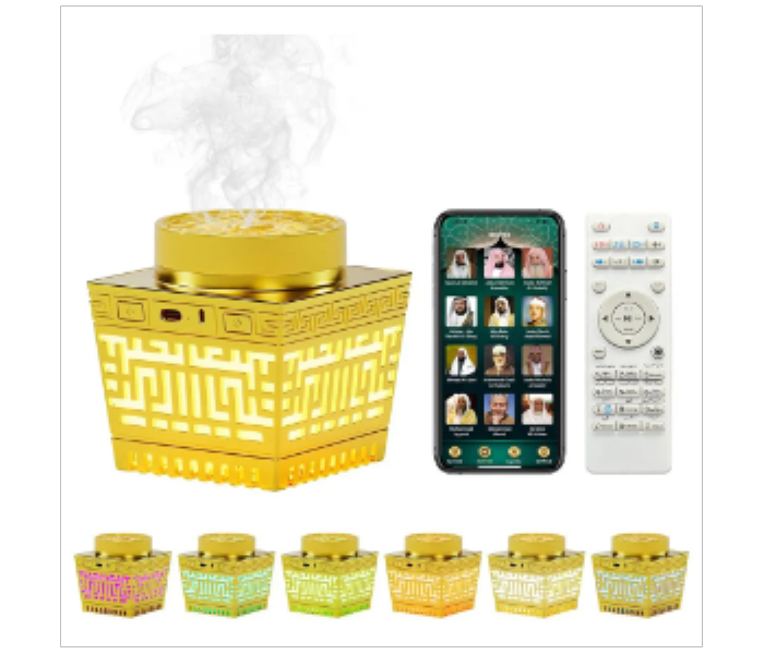 Quran Speaker   Mini Incense Burner Bakhoor Remote Control with 114 Quran Chapters - Zoom Image 4