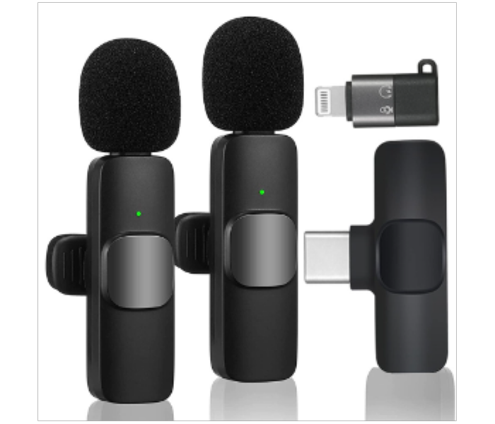 K9 Wireless Collar Microphone Dual Lapel Lavalier Omnidirectional Mic Plug and Play Mike - Zoom Image 5