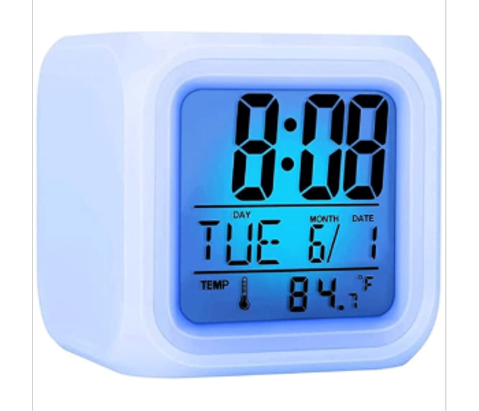 Digital Alaram Clock With Rainbow Option - Zoom Image