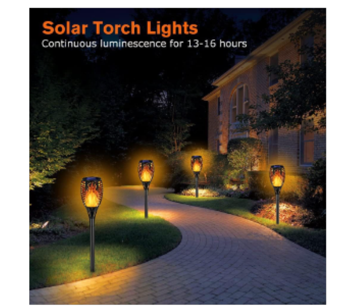 Solar Flame 33 LED Light Sensor Light for Outdoor Garden Pathway - Zoom Image 5