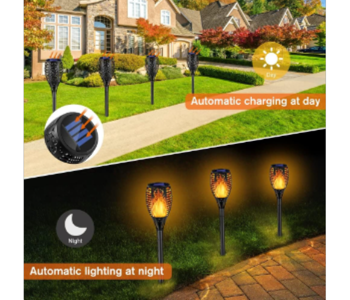 Solar Flame 33 LED Light Sensor Light for Outdoor Garden Pathway - Zoom Image 4