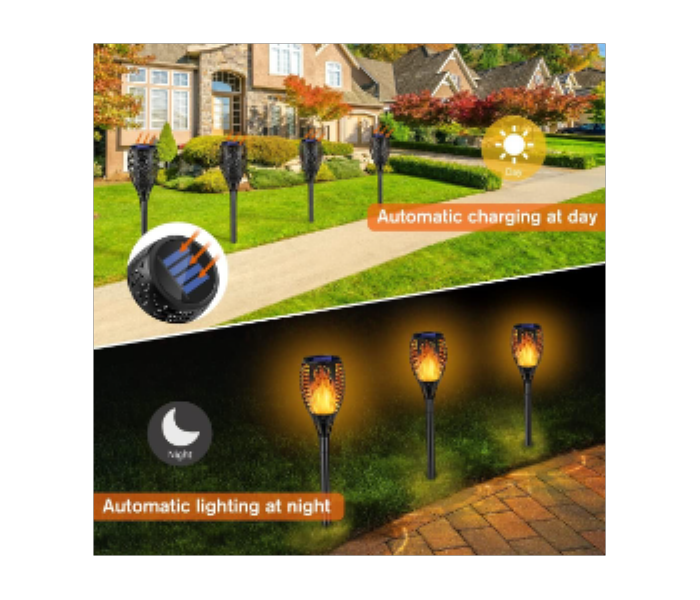 Solar Flame 33 LED Light Sensor Light for Outdoor Garden Pathway - Zoom Image 6