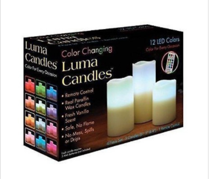 T And F Luma Candles With Colour Changing Option - Zoom Image 2