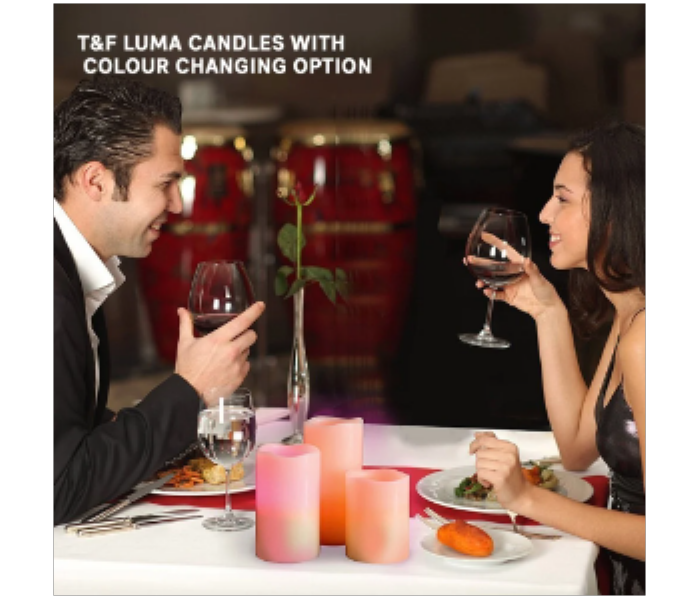 T And F Luma Candles With Colour Changing Option - Zoom Image 1