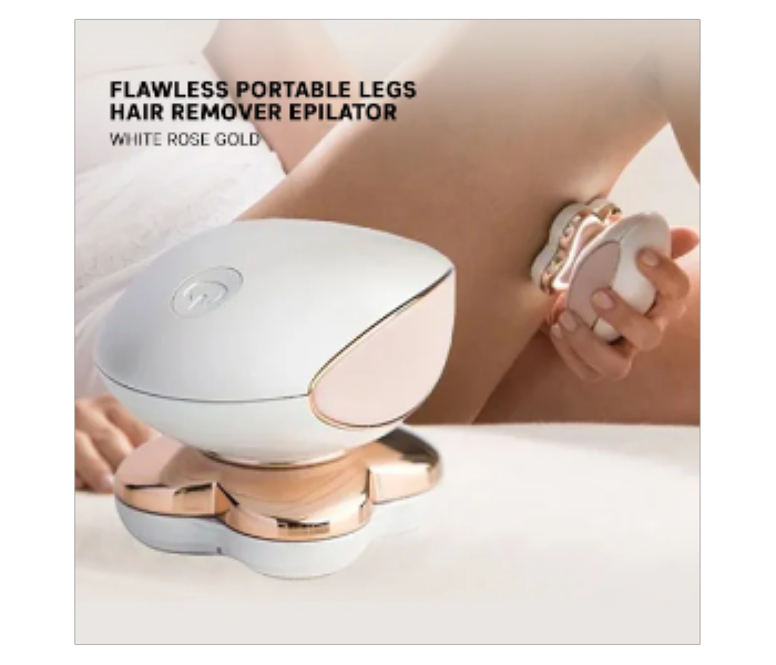 Flawless Portable Legs Hair Remover Epilator  White Rose Gold - Zoom Image 1