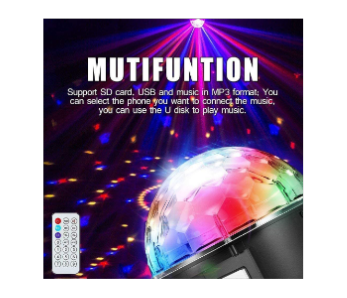 Disco LED Stage Light Crystal Magic Ball Lamp  Portable Wireless Bluetooth Speaker - Zoom Image 6