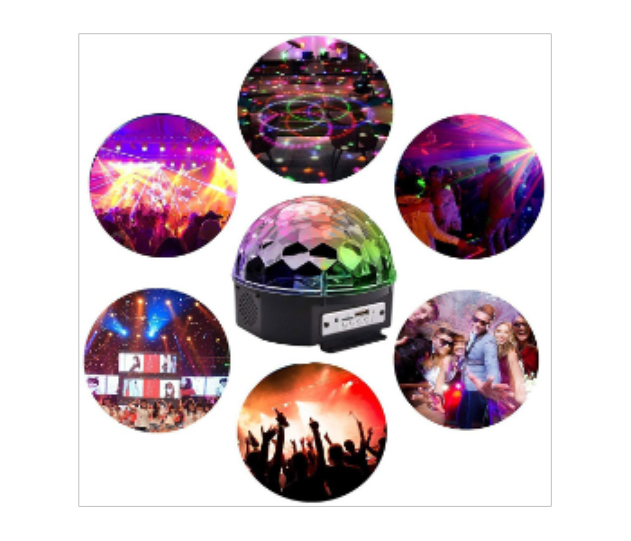 Disco LED Stage Light Crystal Magic Ball Lamp  Portable Wireless Bluetooth Speaker - Zoom Image 2