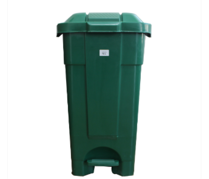 PLASTIC DUST BIN 70 LITRER WITH PEDAL GREEN COLOUR - Zoom Image