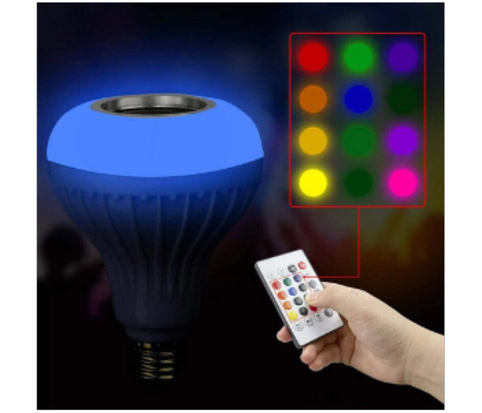 LED Light Bulb Bluetooth Music Play Speaker 12W E27 RGB Changing Lamp Smart Wireless Stereo Audio - Zoom Image 4