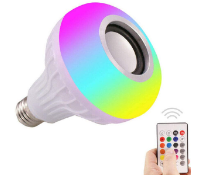 LED Light Bulb Bluetooth Music Play Speaker 12W E27 RGB Changing Lamp Smart Wireless Stereo Audio - Zoom Image 3